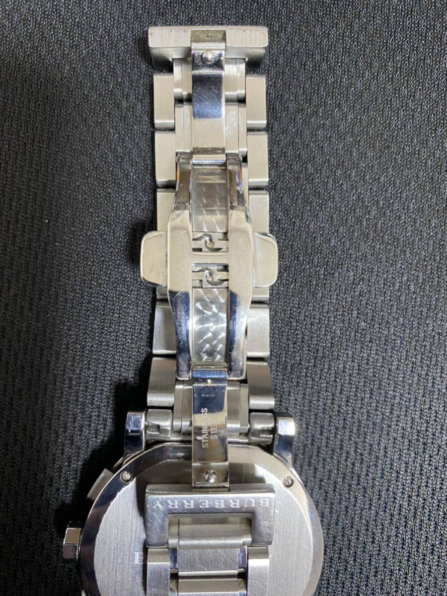 バーバリー クロノグラフ腕時計 黒文字盤 BU9351 BURBERRY メンズ 【送料無料】の画像6