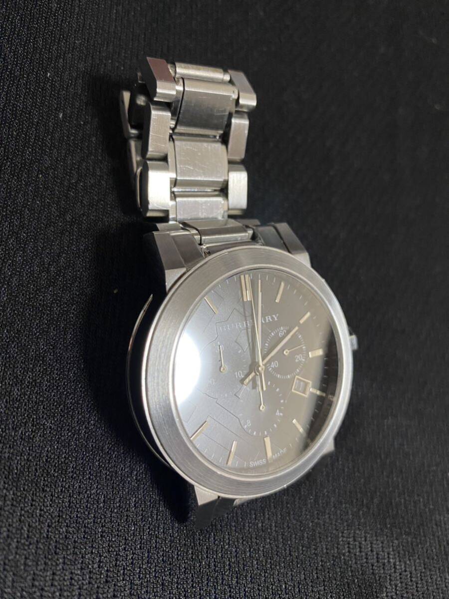バーバリー クロノグラフ腕時計 黒文字盤 BU9351 BURBERRY メンズ 【送料無料】の画像2