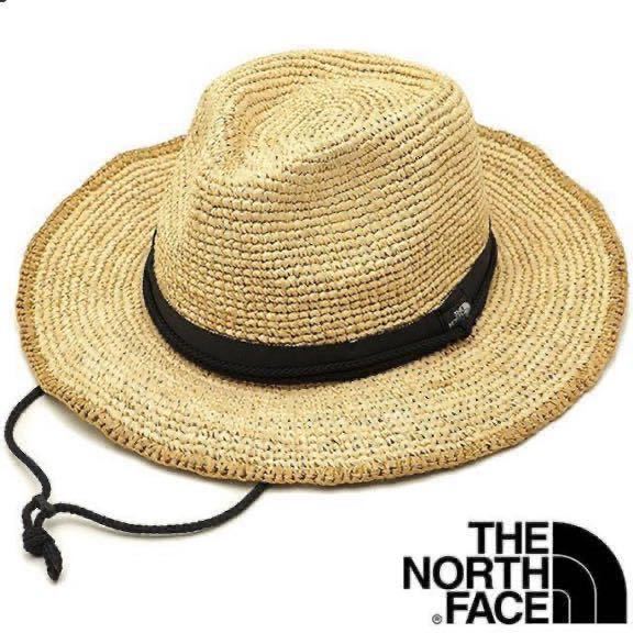 新品 ノースフェイス THE NORTH FACE ストローハット Raffia Hat ラフィアハット サファリハット NN01554 麦わら帽子 廃盤の画像1