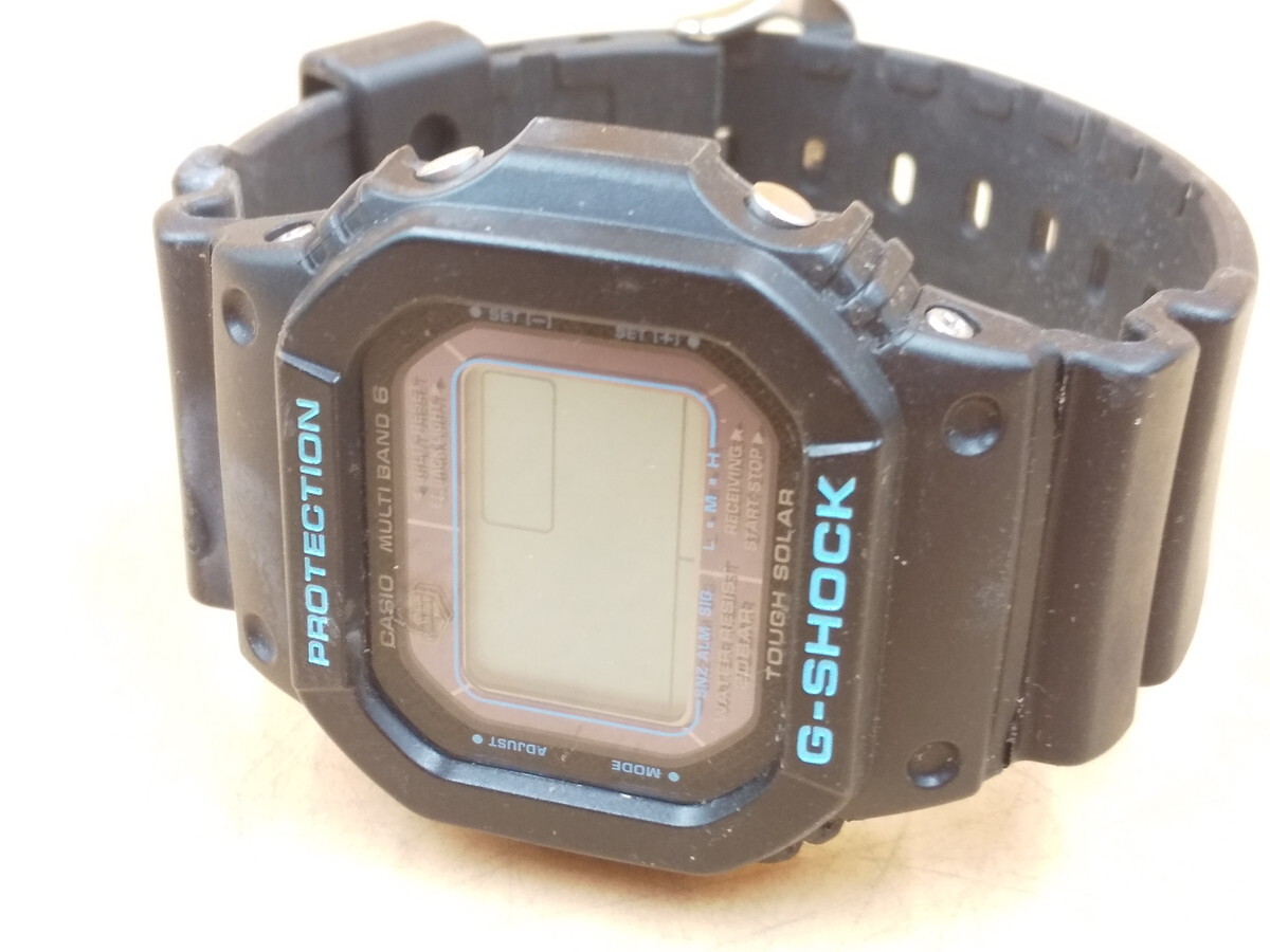 Y4-404 G-SHOCK PROTECTION 腕時計 黒色 SHOCK RESISTの画像1