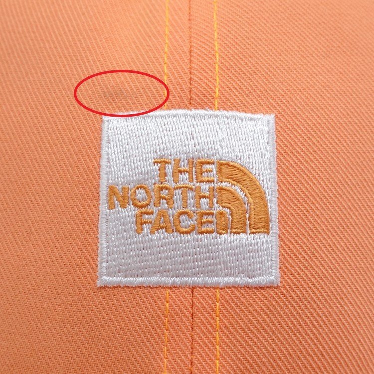 【1円/良品】ノースフェイス THE NORTH FACE スクエア ロゴキャップ ベースボールキャップ 帽子 NN02334 オレンジ フリーサイズ 41024_画像8