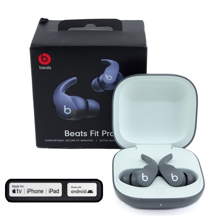 【1円】ビーツ エレクトロニクス Beats Fit Pro ワイヤレスイヤホン MK2J3PA/A A2577 本体 充電器 ノイズキャンセル 通電確認 初期化済 410の画像1