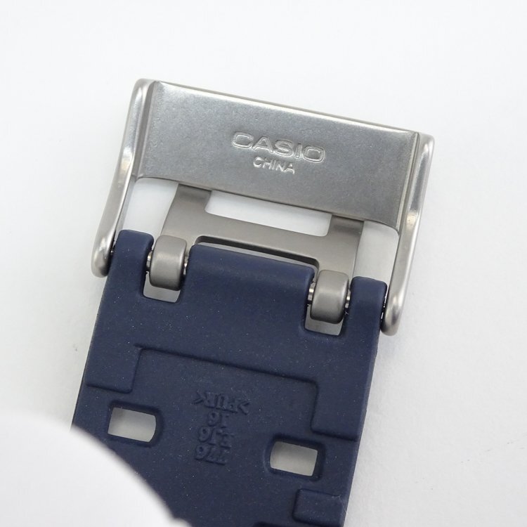 【1円/美品】カシオ CASIO G-SHOCK ウォッチ 腕時計 GA-300A クォ－ツ ブルー 青文字盤 アナデジ デイデイト 箱 ケース付き 動作品の画像6