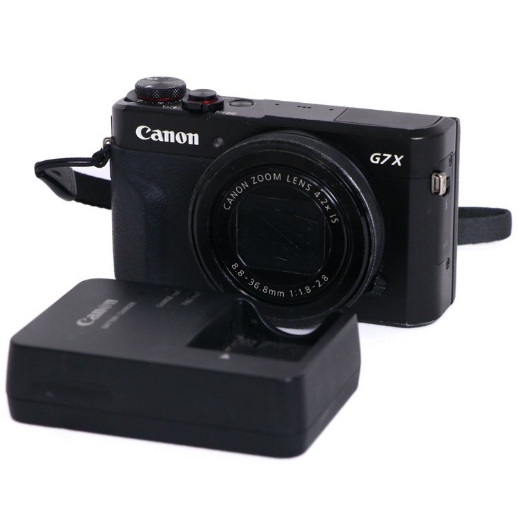 【1円】キヤノン CANON PowerShot G7 X markII 本体 コンデジ デジカメ 充電器付 動作確認済 光学4.2倍ズーム 24-100mm相当 41303の画像1