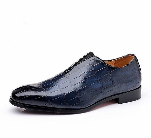 ビジネスシューズ メンズシューズ シューズ 靴 紳士靴 革靴 ゴアシューズ 歩きやすい 快適 通勤靴 オシャレ ブルー 26.5cmの画像7