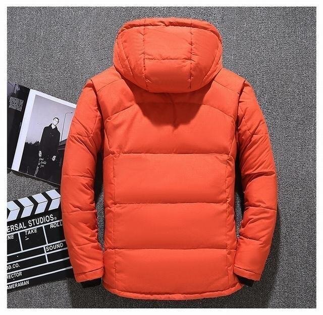 YR-01 青（実寸5XL)新品◆高級セレブdesigner*スキー 登山 OUTDOOR アウトドア ジャンパー ブルゾン 無地 フード付き ダウンコート_画像10