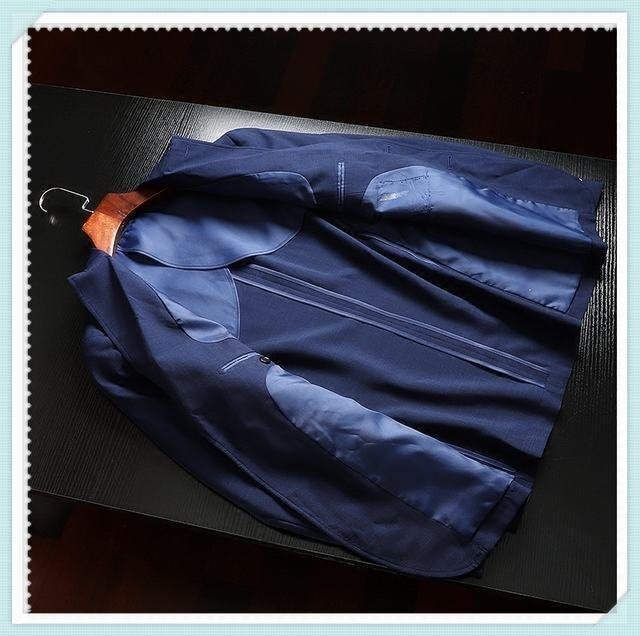 XZ-19-CBAO(実寸46B M度 )新品 新作 ■在庫わずか 国内未販売 高品質 紳士 夏 薄◆ 2ボタン メンズ 紳士 ジャケット スーツの画像9