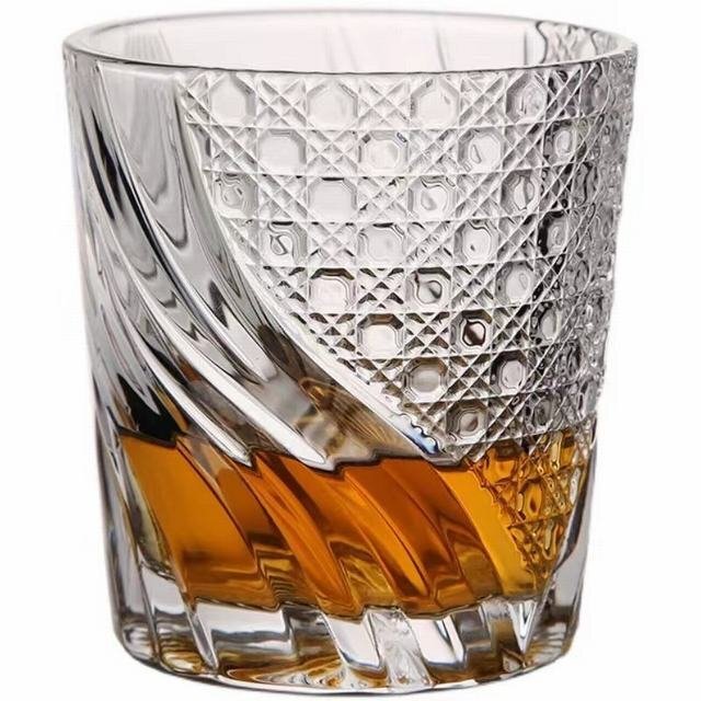 ウイスキーグラス ロックグラス ブランデーグラス ウイスキー　クリア グラス クリスタルグラス 260ml　２個セット_画像4