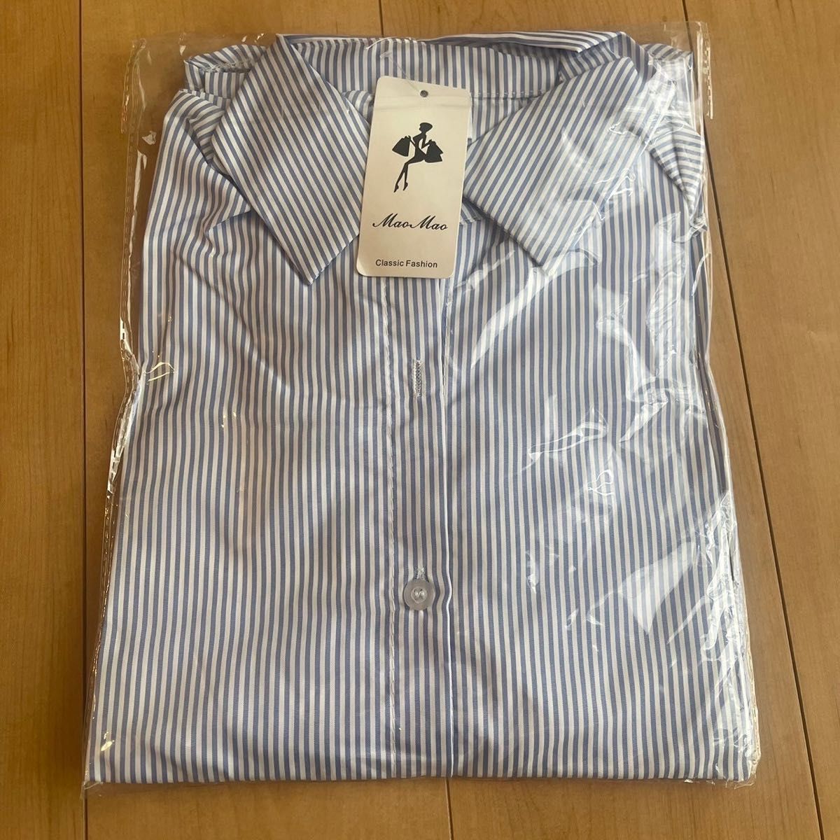 ストライプシャツ 袖口フリル サイズ キャンディースリーブシャツ 韓国