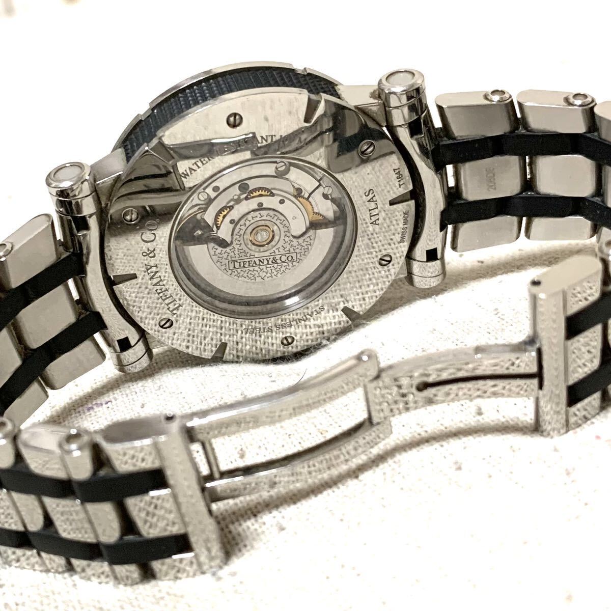 ティファニー アトラスジェント 腕時計 Z1000 Tiffany 自動巻き オートマチック メンズの画像4
