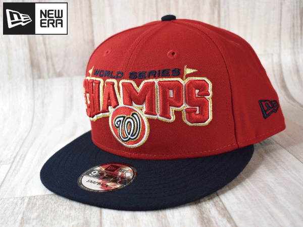 J53《未使用品》NEW ERA ニューエラ【9 FIFTY フリーサイズ】MLB WASHINGTON NATIONALS ナショナルズ 帽子 キャップの画像1