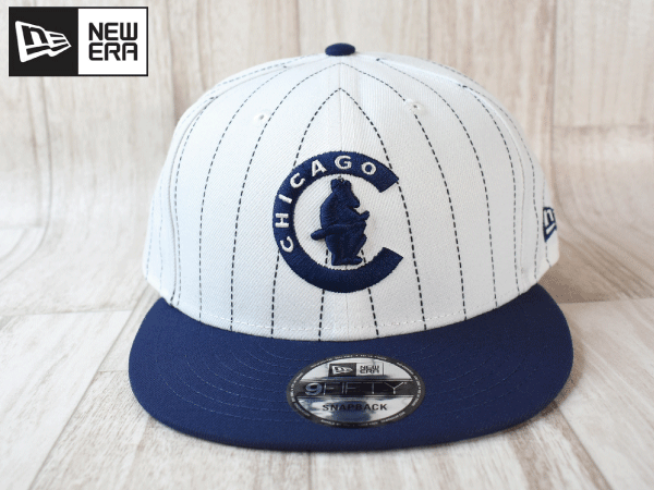 J41《未使用品》NEW ERA ニューエラ【9 FIFTY フリーサイズ】MLB COOPERSTOWN CHICAGO CUBS カブス 帽子 キャップ_画像2