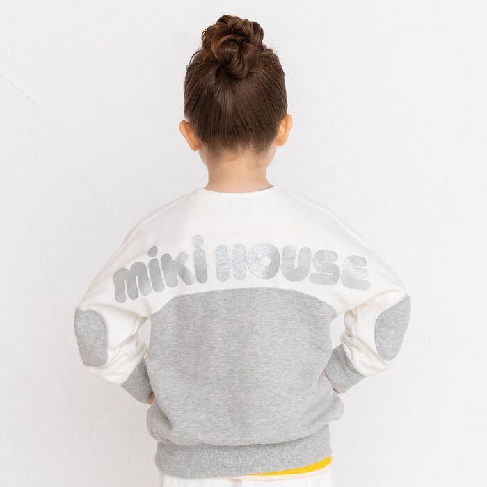 [ новый товар не использовался ]130cm распродажа конец товар популярный цвет Miki House задний Logo футболка 
