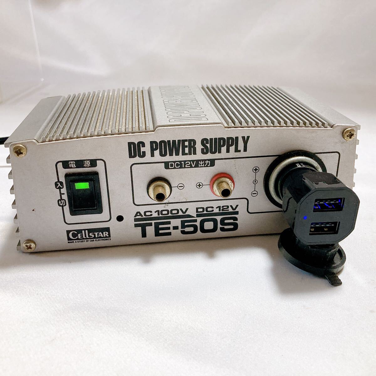 cellstar TE-50S セルスター DCパワーサプライ AC100VをDC12V に変換 ホーム電源 直流安定化電源 通電確認済み_画像6