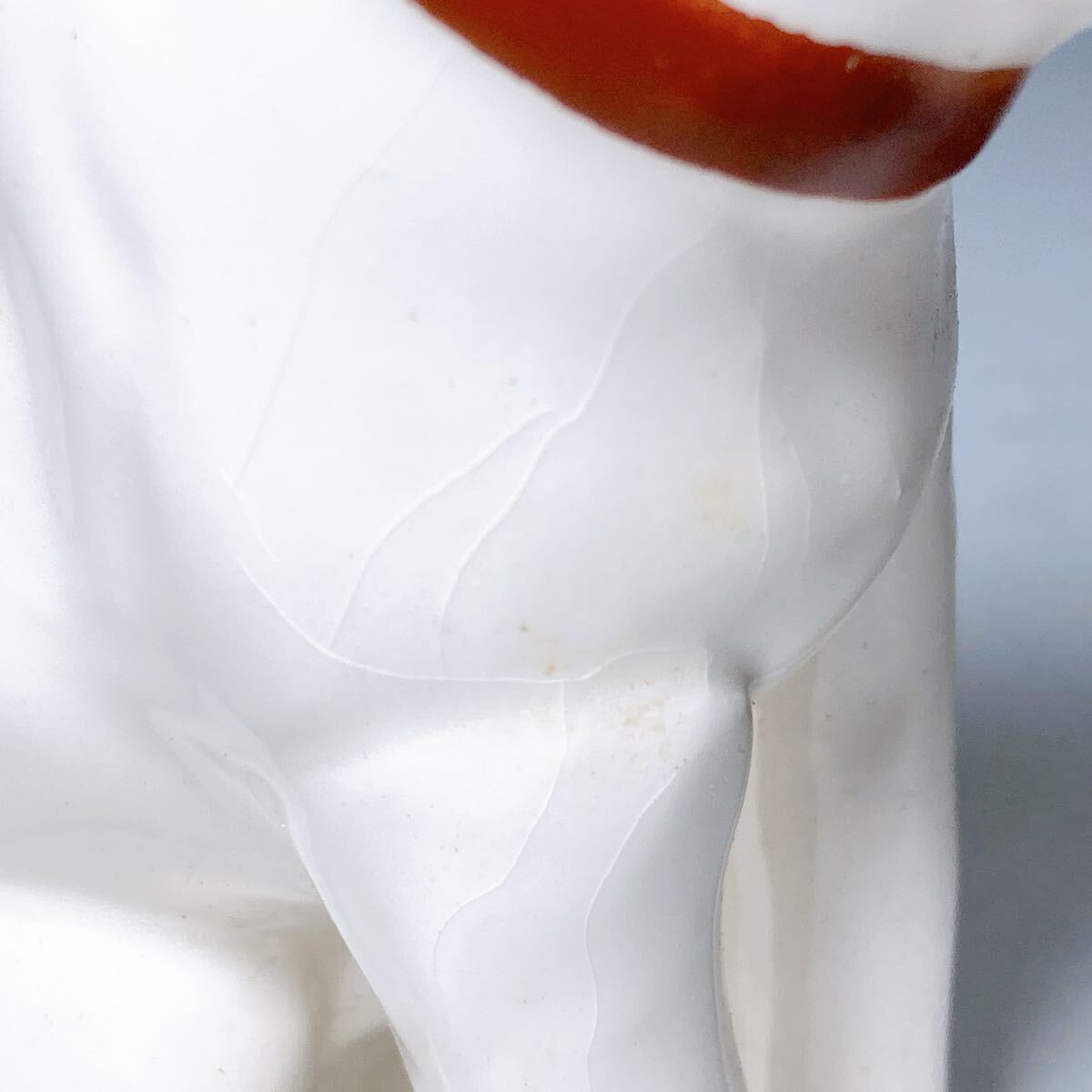 ビクター犬 陶器製 人形 置物 ニッパー犬 Victor 高さ約11cm 昭和レトロ アンティーク インテリアの画像4