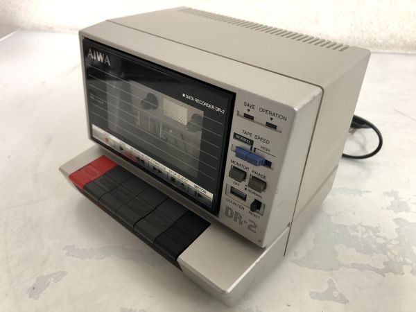 通電ok AIWA DR-2 データレコーダー ジャンク品 / アイワ カセットデータレコーダー 昭和 レトロ い877aの画像2