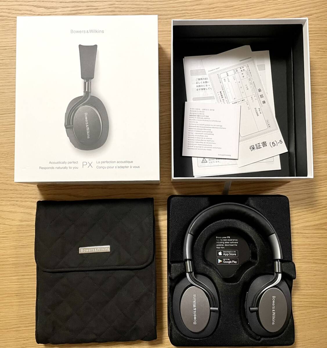  Bowers & Wilkins PX Wireless Headphones B&W PX/H スペースグレー 中古 Bluetooth ヘッドホン ヘッドフォン_画像1