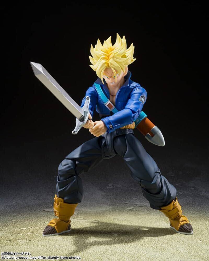 【1円】【未開封】S.H.フィギュアーツ ドラゴンボールZ スーパーサイヤ人トランクス-未来から来た少年- 約140mm 塗装済み可動フィギュア_画像5