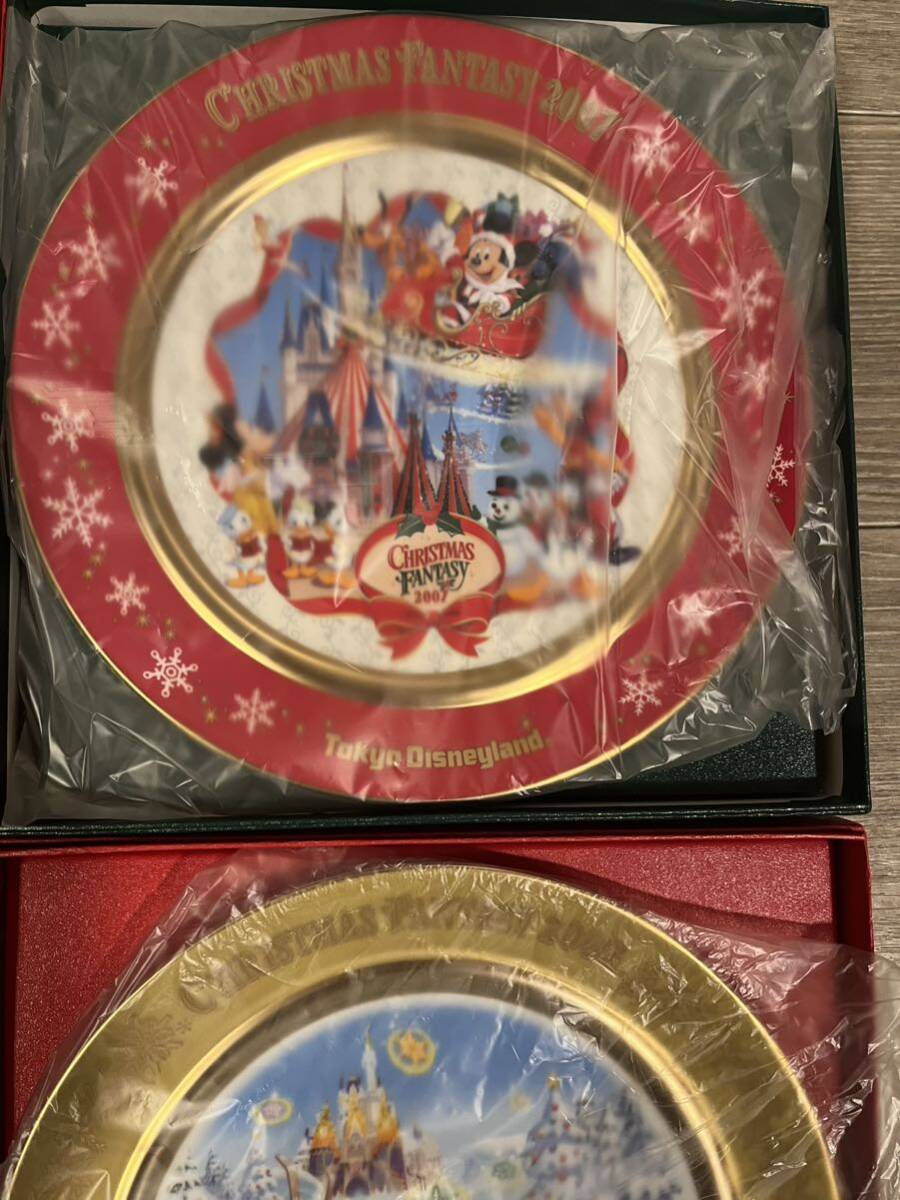 東京ディズニーランド　クリスマス記念プレート　アニバーサリープレート　2000年〜2009年　10枚セット　未使用品　飾り皿 