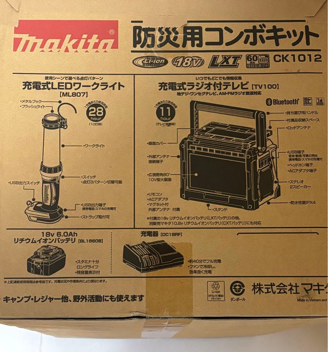 makita マキタ防災用コンボキット　CK1012 未使用