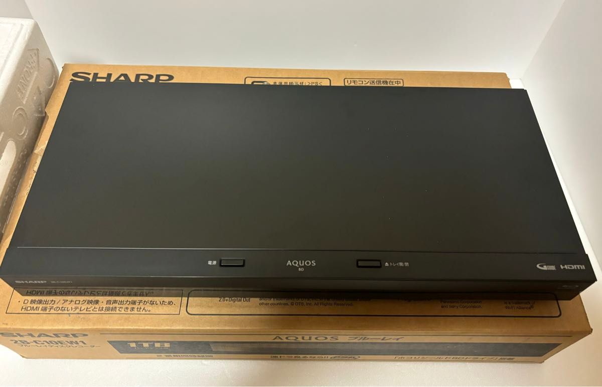 SHARP シャープブルーレイレコーダー 2023年製 2B-C10EW1 AQUOS SHARP シャープブルーレイレコーダー 2023年製 2B-C10EW1 AQUOS
