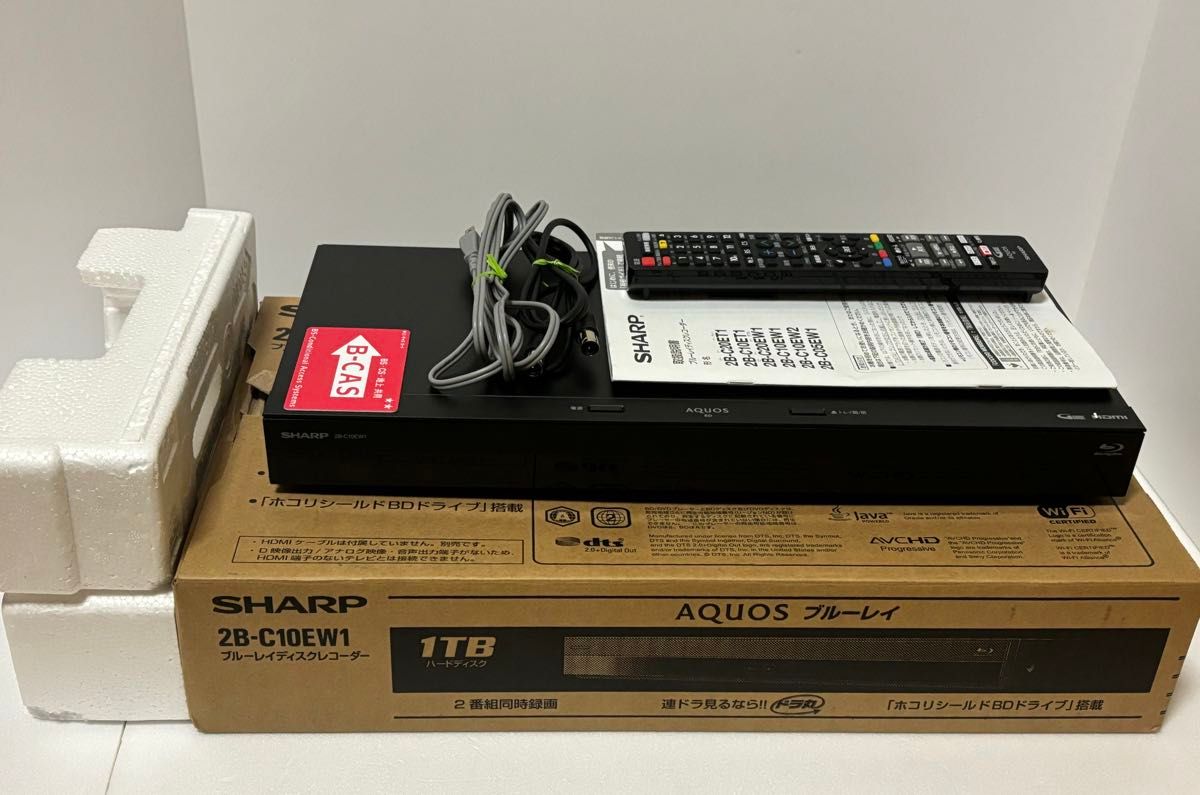 SHARP シャープブルーレイレコーダー 2023年製 2B-C10EW1 AQUOS SHARP シャープブルーレイレコーダー 2023年製 2B-C10EW1 AQUOS