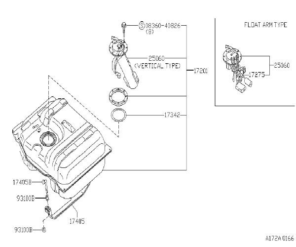 ニッサン フェアレディZ ガス フィラー ロック Fuel Filler Locking Gas Cap and Key 日産 NISSAN純正 メーカー純正品 JDM OEM 未使用_画像2