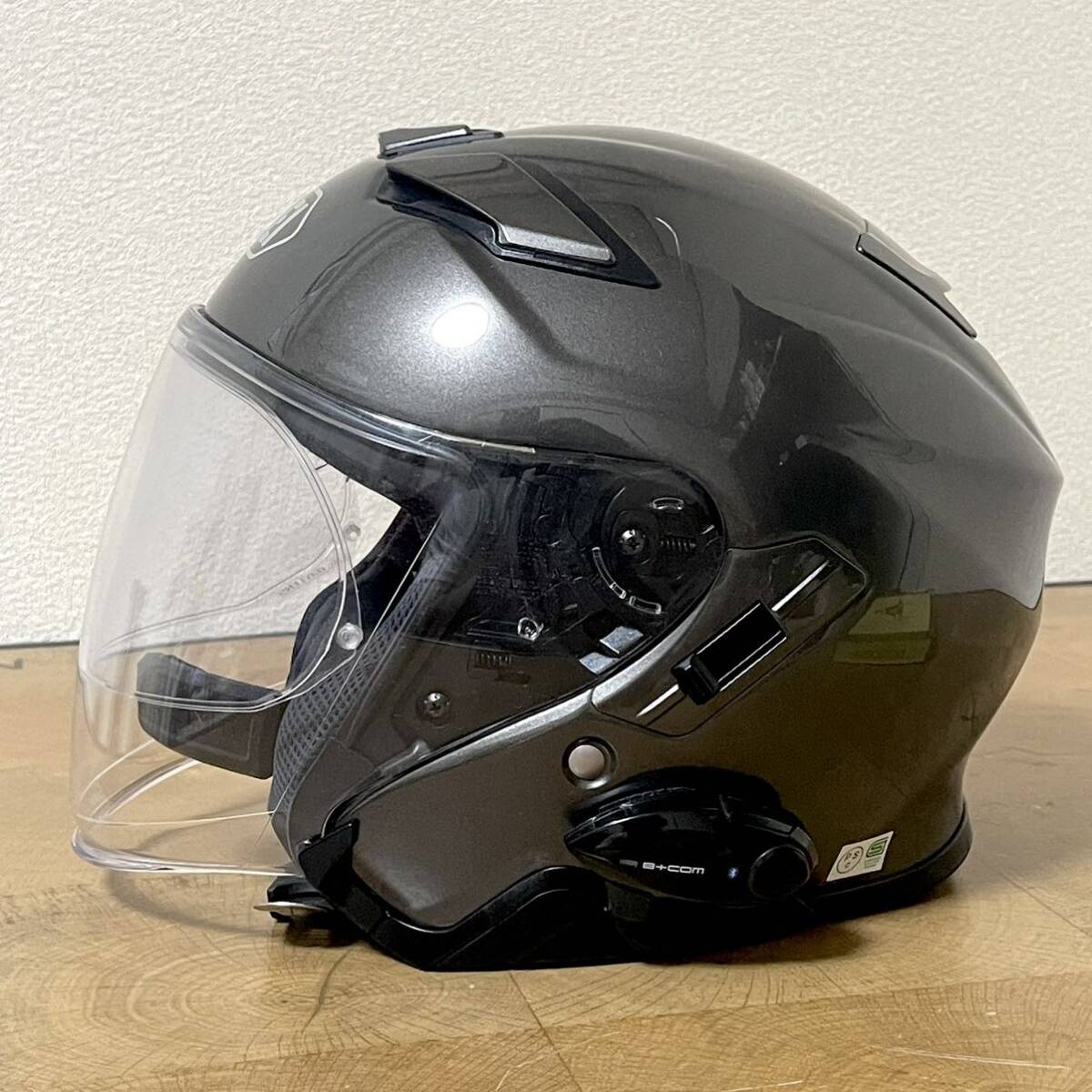 SHOEI/ショウエイ ヘルメット/ジェットヘルメット J-Cruise Ⅱ/JクルーズⅡ Mサイズ/57cm 2023年4月6日製造 アンスラサイトメタリック_画像4