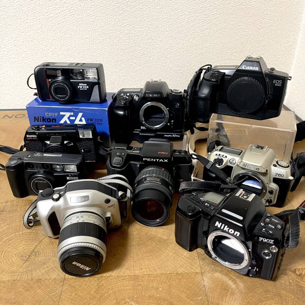  operation not yet verification / present condition delivery film camera / analogue single‐lens reflex camera summarize /9 pcs. set Nikon/Canon/PENTAX/FUJIFILM/RICOH etc. 