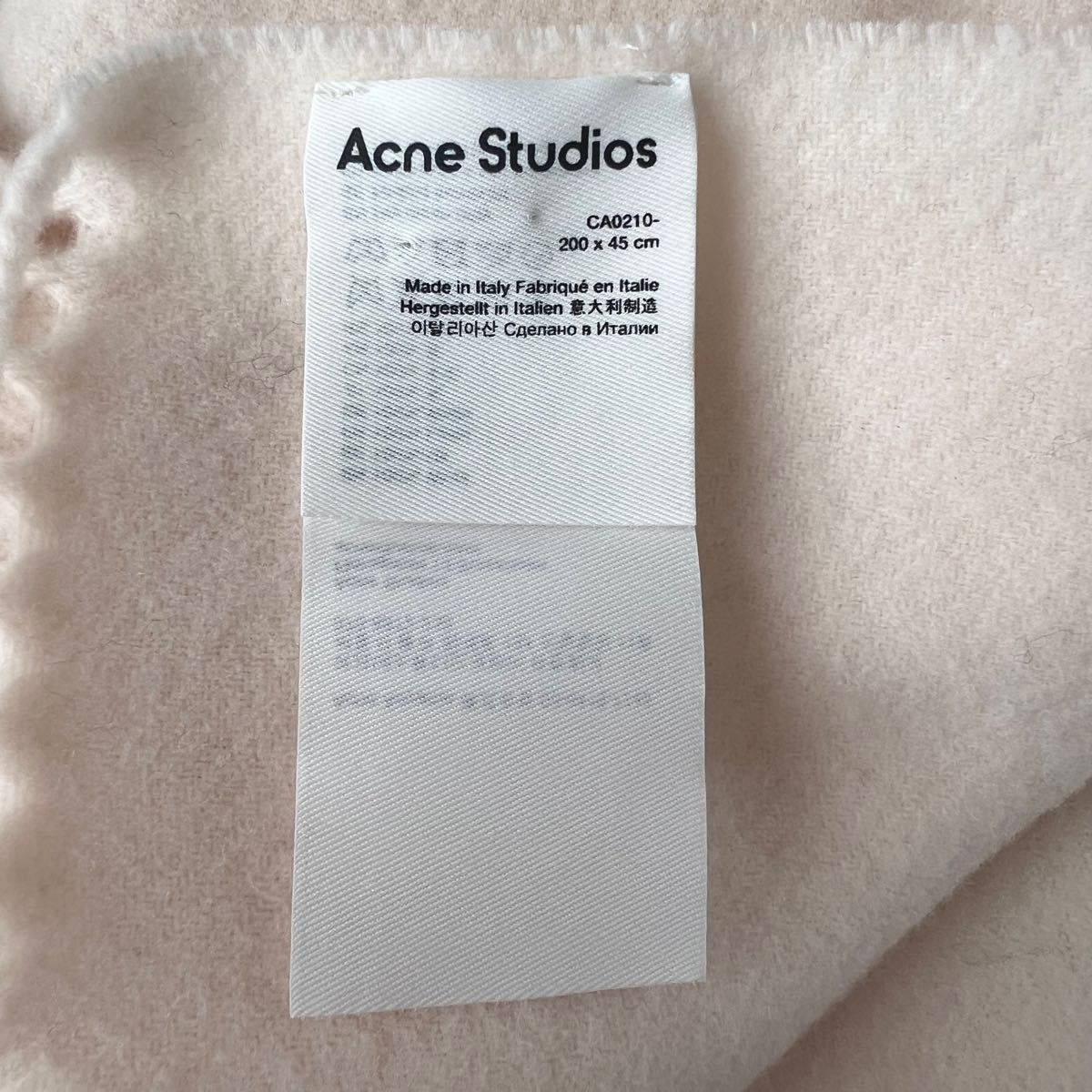 acne studios アクネ マフラー ウォームホワイト ピンクタグ acne studios アクネ マフラー ウォームホワイト ピンクタグ