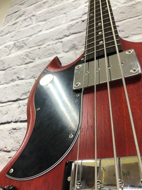 【左利用】Gibson USA / SG Standard Bass Faded Worn Cherry 2013 lefty レフティ ギブソン エレキベース ハードケース付 240411SK110794の画像8