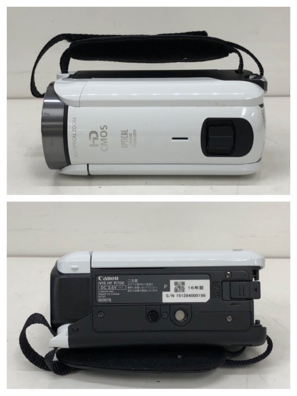 Canon キヤノン iVIS HF R700 ビデオカメラ ホワイト 16年製 240426RM500018の画像3