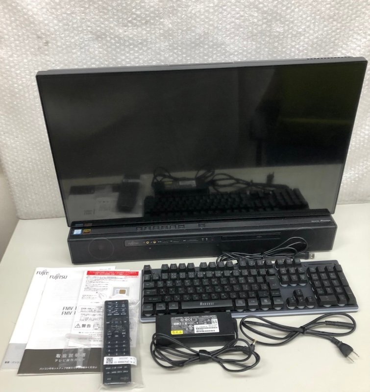 【ジャンク品】FUJITSU ESPRIMO FH90/D2 FMVT90D2B モニタ一体型PC Win 11 Core i7-9750H 2.60GHz 8GB SSD 16GB HDD 3TB 240419SK410848の画像1