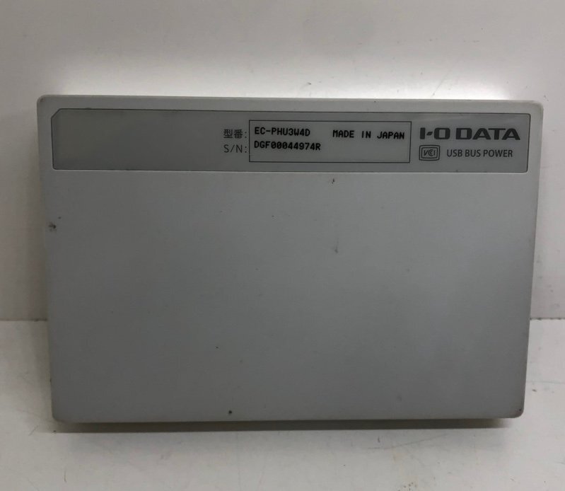 I-O DATA HDD ポータブルハードディスク 4TB 日本製 EC-PHU3W4D 240320SK060379の画像6