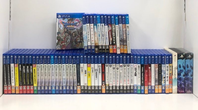 【ジャンク・動作未確認】PS4ソフト 64本 まとめ売り 被りあり モンスターハンターワールド ドラクエ パワプロ FIFA 他 240408SK131440の画像1