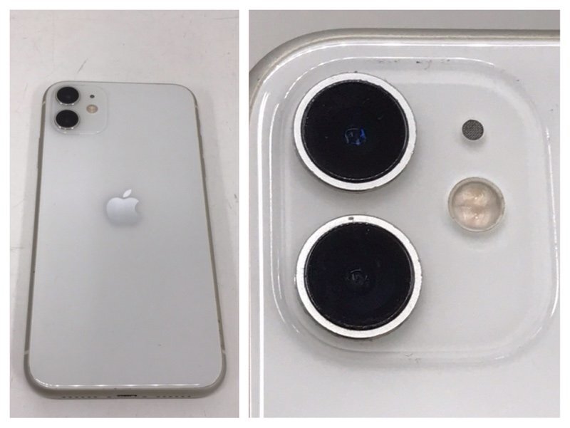 【ジャンク品】 Apple iPhone 11 MWLU2J/A A2221 64GB ホワイト 利用制限 au 〇 240424SK250119の画像8