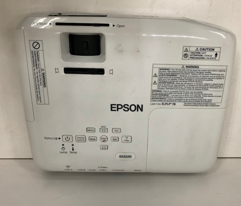 【ジャンク品】 EPSON LCDプロジェクター H552A　240325SK150576_画像4