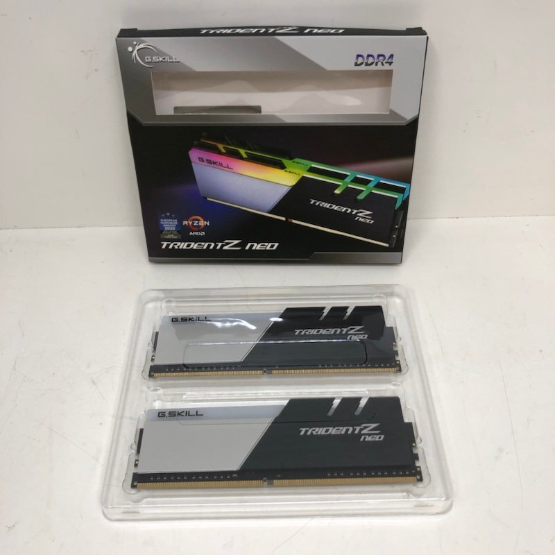 【ジャンク品】G.Skill TRIDENTZ neo F4-3600C18D-32GTZN DDR4-3600 16GB×2 ２枚セット 240326SK120067の画像1