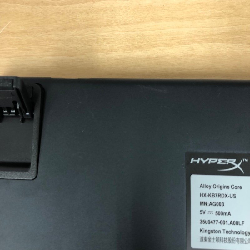 HyperX Alloy Origins Core HX-KB7RDX-JP 赤軸 メカニカルゲーミングキーボード 240312SK230732の画像4