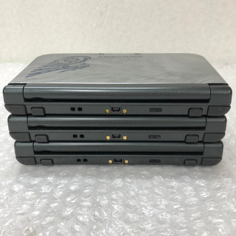 【ジャンク品】任天堂 Nintendo ニンテンドー NEW3DSLL RED-001 モンスターハンター4G 3点セット 初期化済220110SK430306_画像3