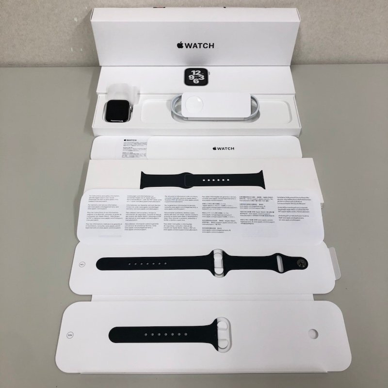 Apple Watch SE 第1世代 40mm GPSモデル シルバー MKQ93J/A + MKU83FE/A ミッドナイト スポーツバンド 240320RM400001