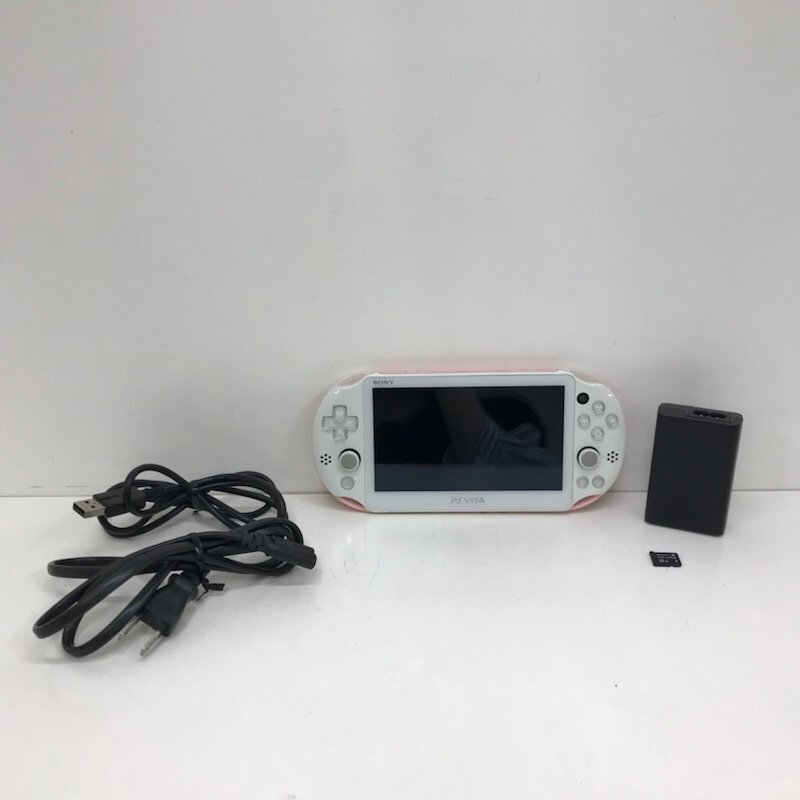 SONY PlayStation Vita 本体 ライトピンク PCH-2000 Wi-Fi メモリーカード 32GB プレイステーション ヴィータ PSP 240410SK080010