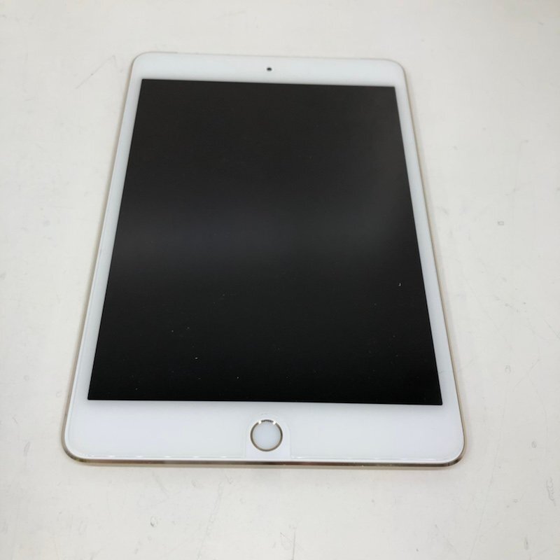 【ジャンク品】 Apple iPad mini4 A1550 ゴールド Wi-Fi+Cellular SIMフリー 【アクティベーションロックあり】 240318SK270824の画像3