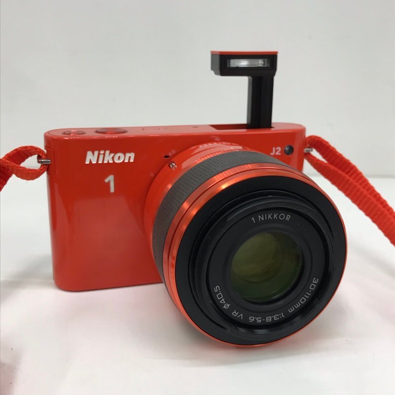 Nikon 1 J2 ミラーレス一眼 ボディ/ 1 NIKKOR 30-110mm f3.8-5.6 VR レンズ ニコン オレンジ 240409SK050548の画像7