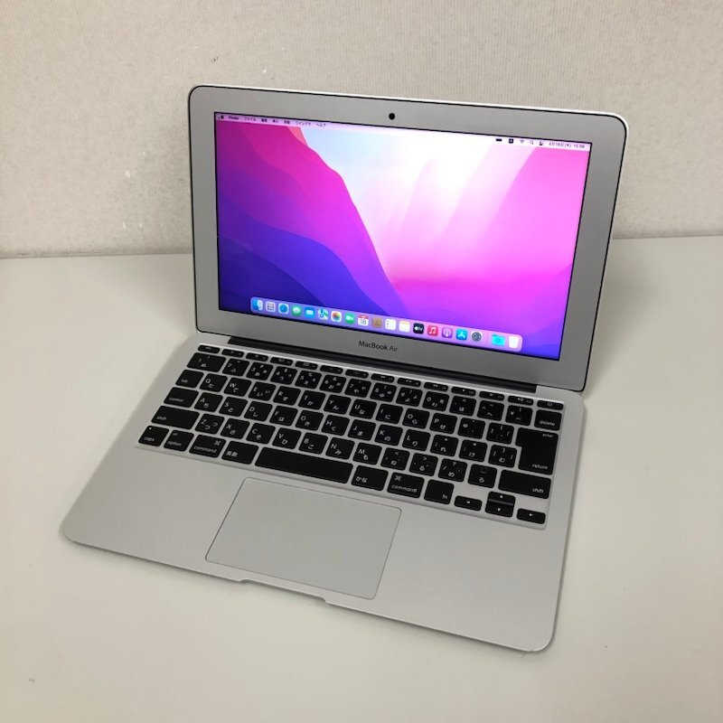 【ジャンク】Apple MacBook Air 11inch Early 2015 MJVP2J/A Monterey/Core i5 1.6GHz/4GB/256GB/A1465 240411SK291203の画像1