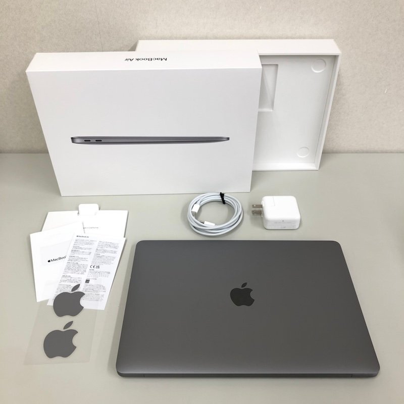 【ジャンク】Apple MacBook Air M1 2020 MGN63J/A Sonoma/8コアCPU/7コアGPU/8GB/256GB/A2337/スペースグレイ 240408SK230278の画像1
