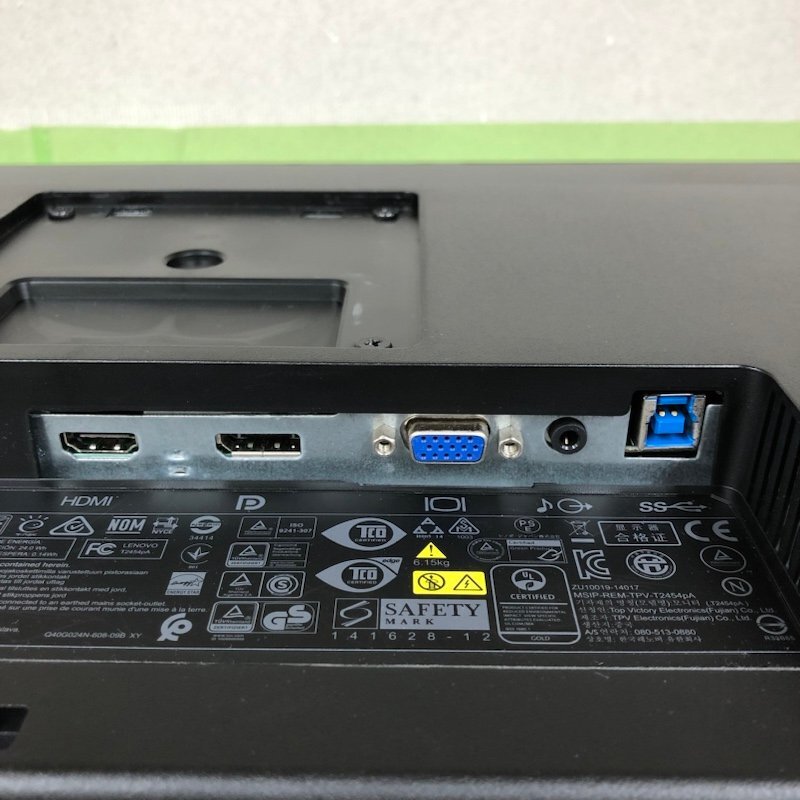 Lenovo ThinkVision T2454pA ゲーミング 従型表示 IPSパネル LED ディスプレイ 240412SK310121の画像9