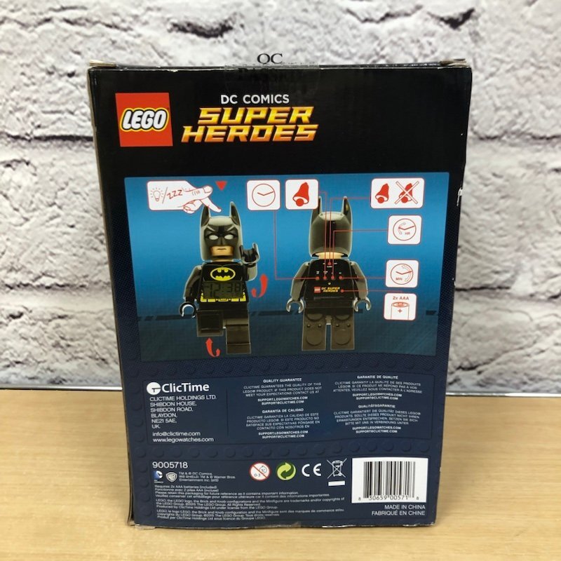 【未開封品】LEGO DC SUPER HEROES BATMAN 目覚まし時計 レゴ スーパーヒーローズ バットマン 240405SK010015の画像4