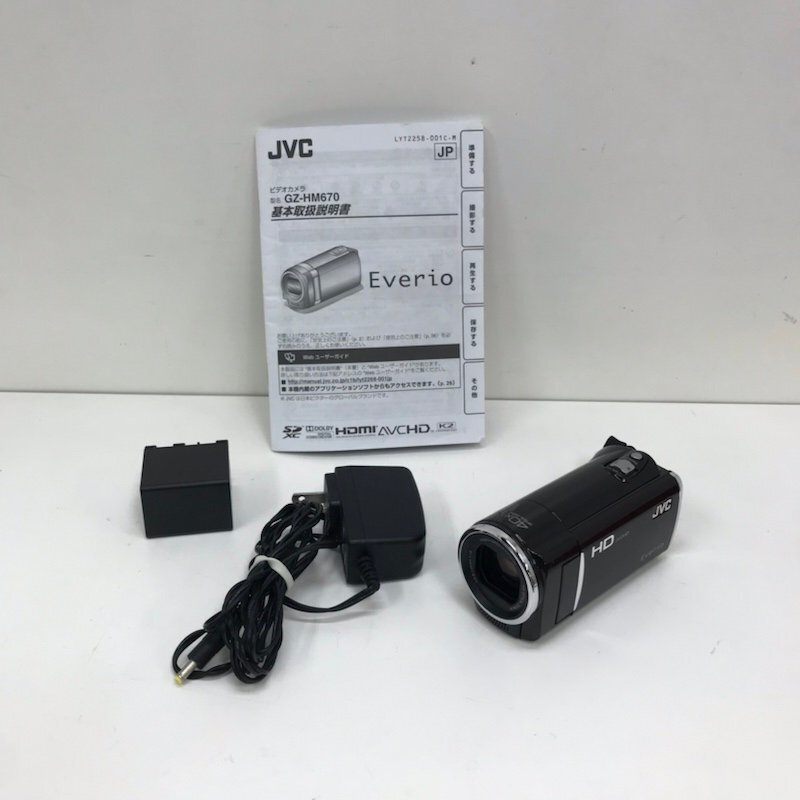 JVC ビデオカメラ Everio GZ-HM670 11年製 アーバンブラウン 240417SK010025の画像1