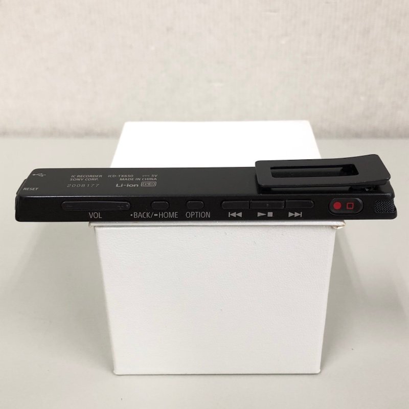 SONY ソニー ステレオICレコーダー ICD-TX650 16GB ブラック 240402RM410588の画像8